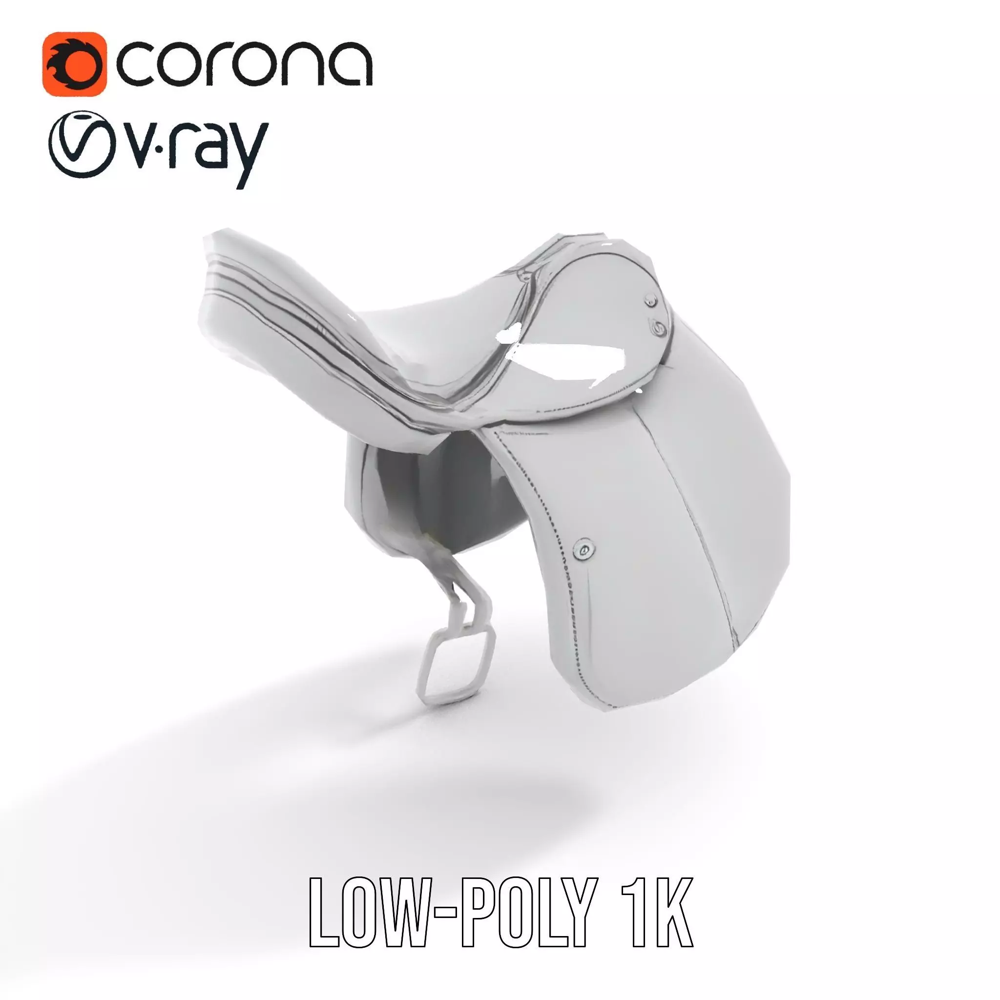 Sleek Saddle model pack Low-poly 3D model_17