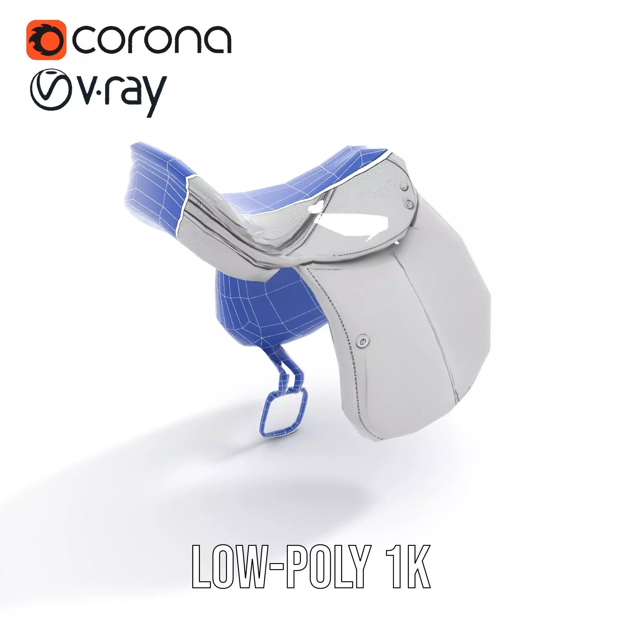 Sleek Saddle model pack Low-poly 3D model_14