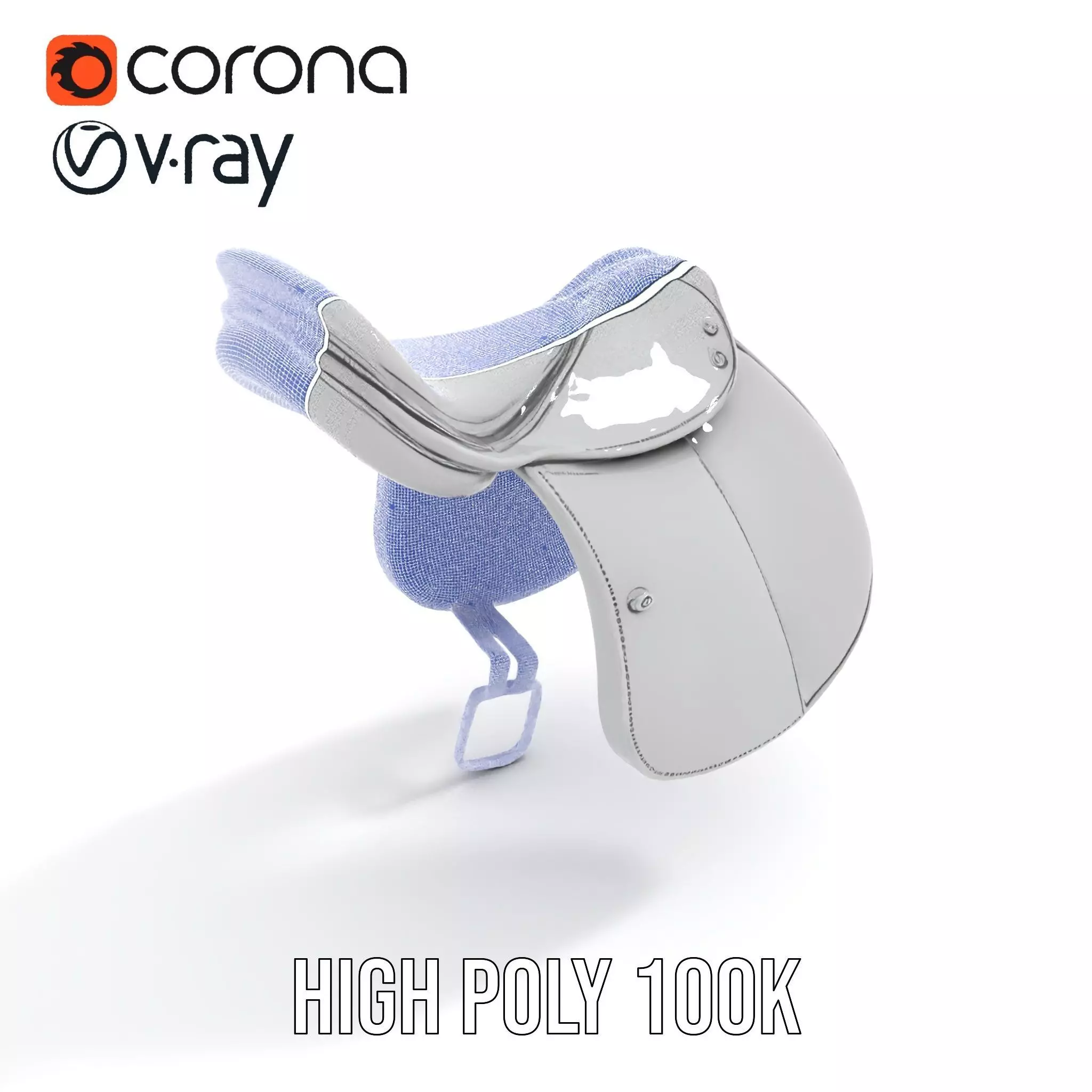 Sleek Saddle model pack Low-poly 3D model_32