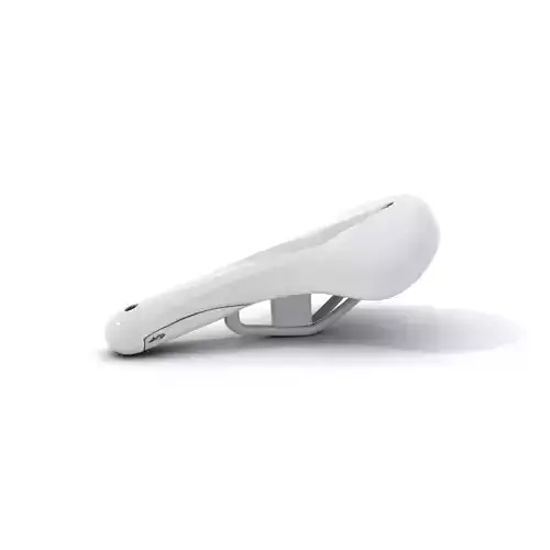 Sleek White Bicycle Saddle model pack