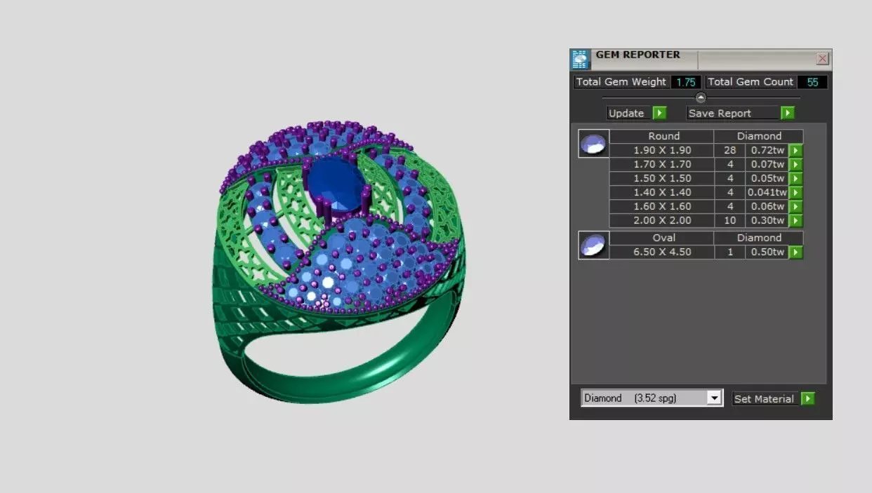 Rings 3D print model_3