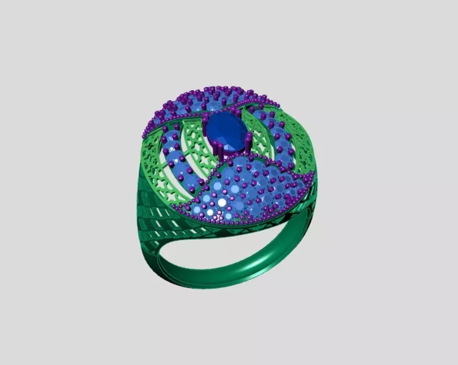 Rings 3D print model_2