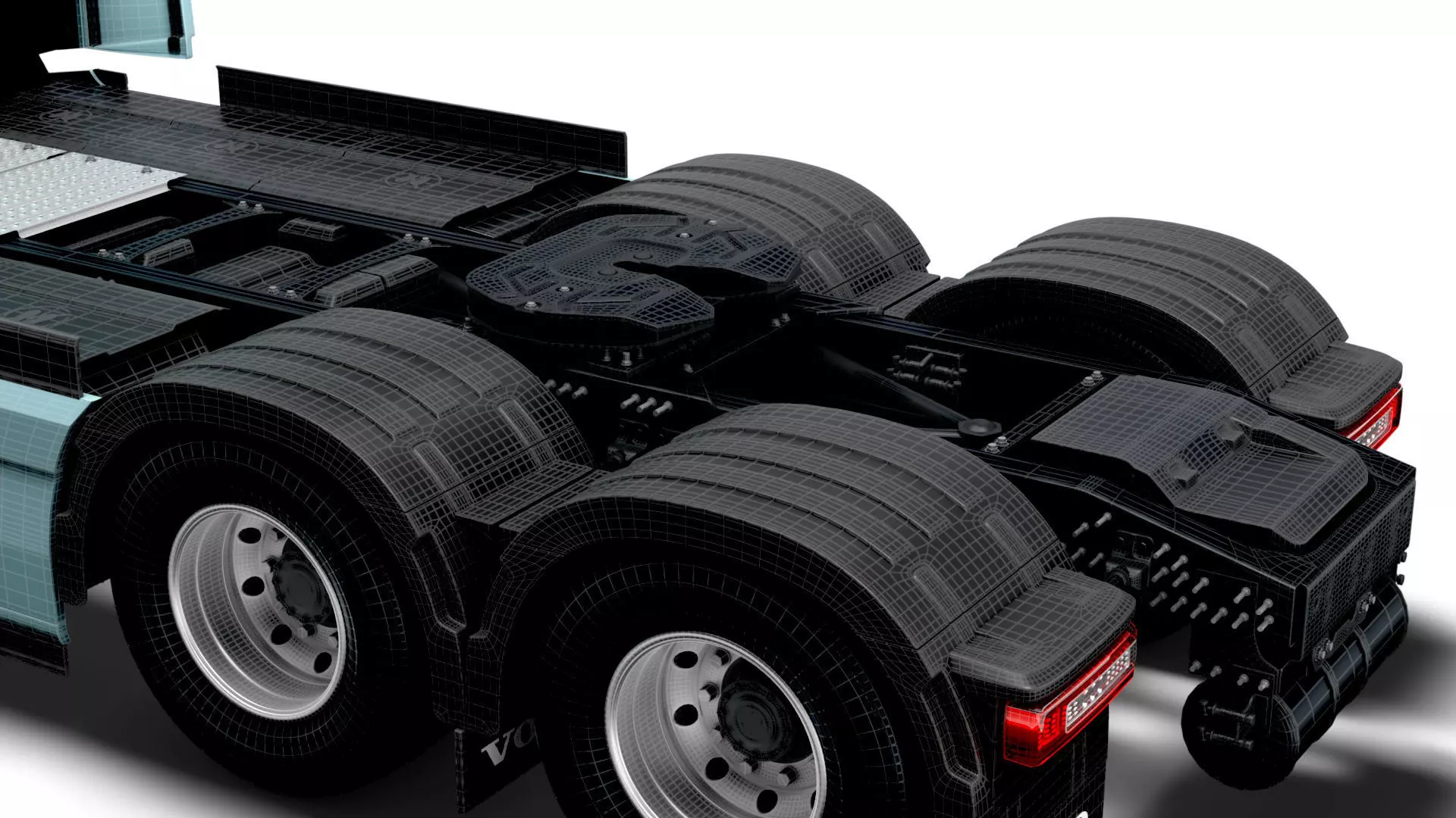 Volvo FH Aero Electric 6x2 Tractor 2026 3D model_31