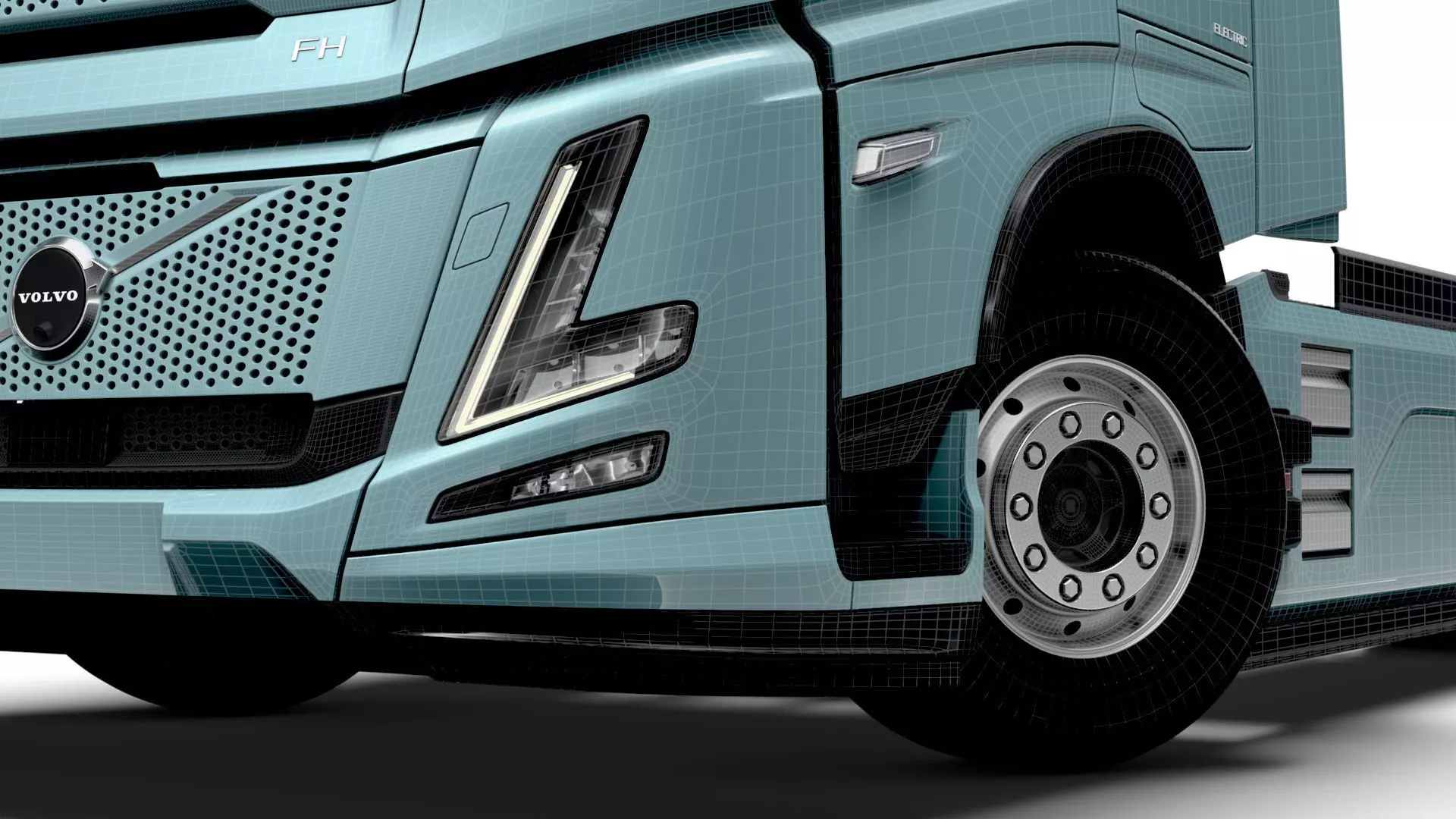 Volvo FH Aero Electric 6x2 Tractor 2026 3D model_34