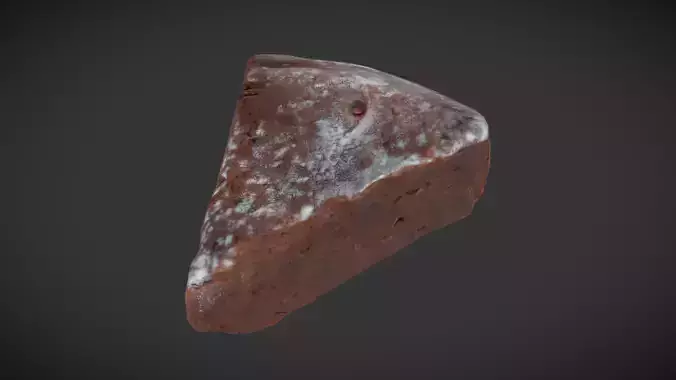 Choclate Cake Slice Low-poly 3D model