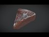 Choclate Cake Slice Low-poly 3D model_1