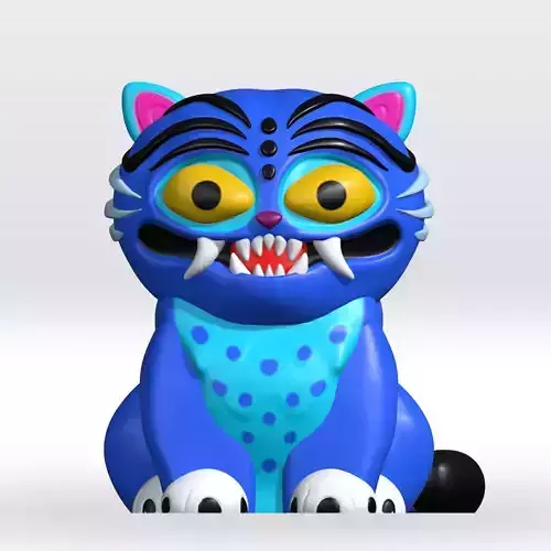 kpop demon hunters Derpy tiger STL file 3D Model Multicolor 