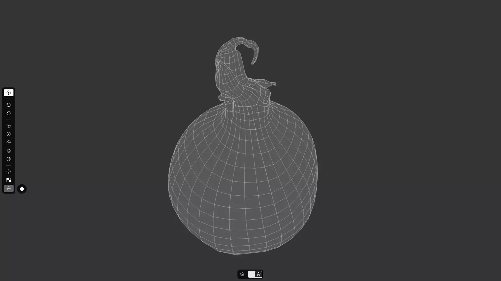 Onion 2 Low-poly 3D model_7