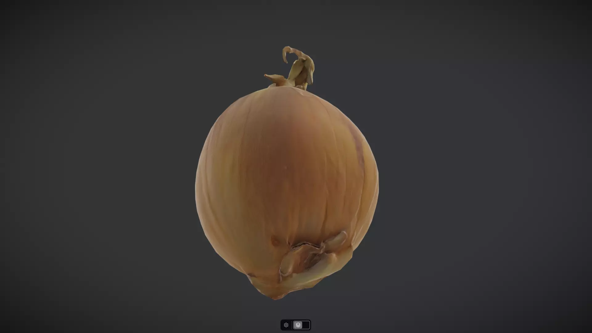 Onion 2 Low-poly 3D model_4