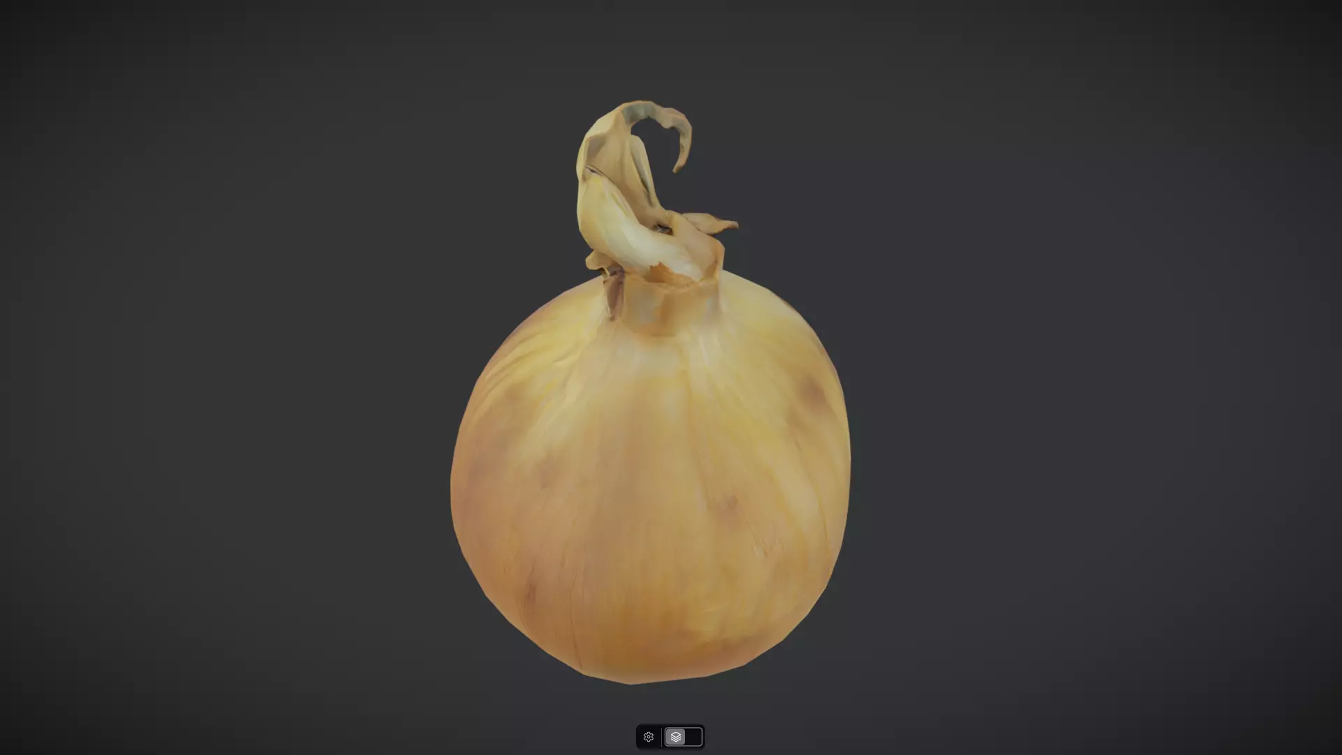 Onion 2 Low-poly 3D model_6