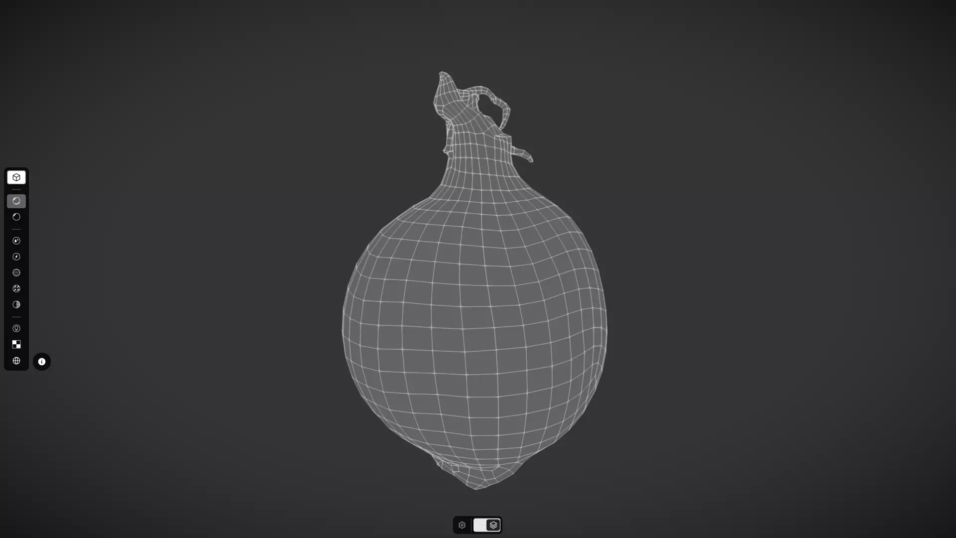 Onion 2 Low-poly 3D model_3