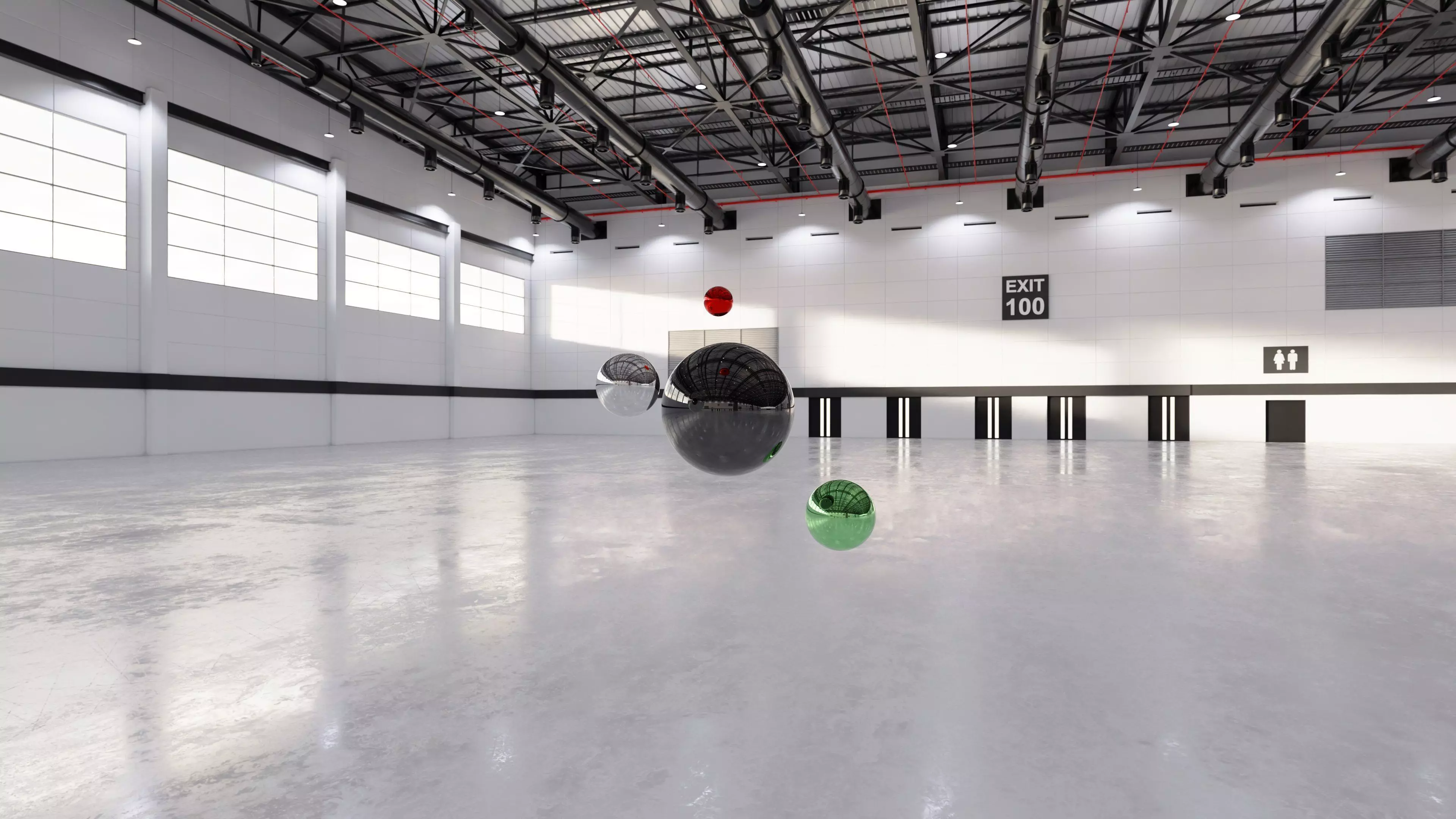 HDRI v2 - Exhibition Hall Interior 7 - 16384x8192 Texture_7