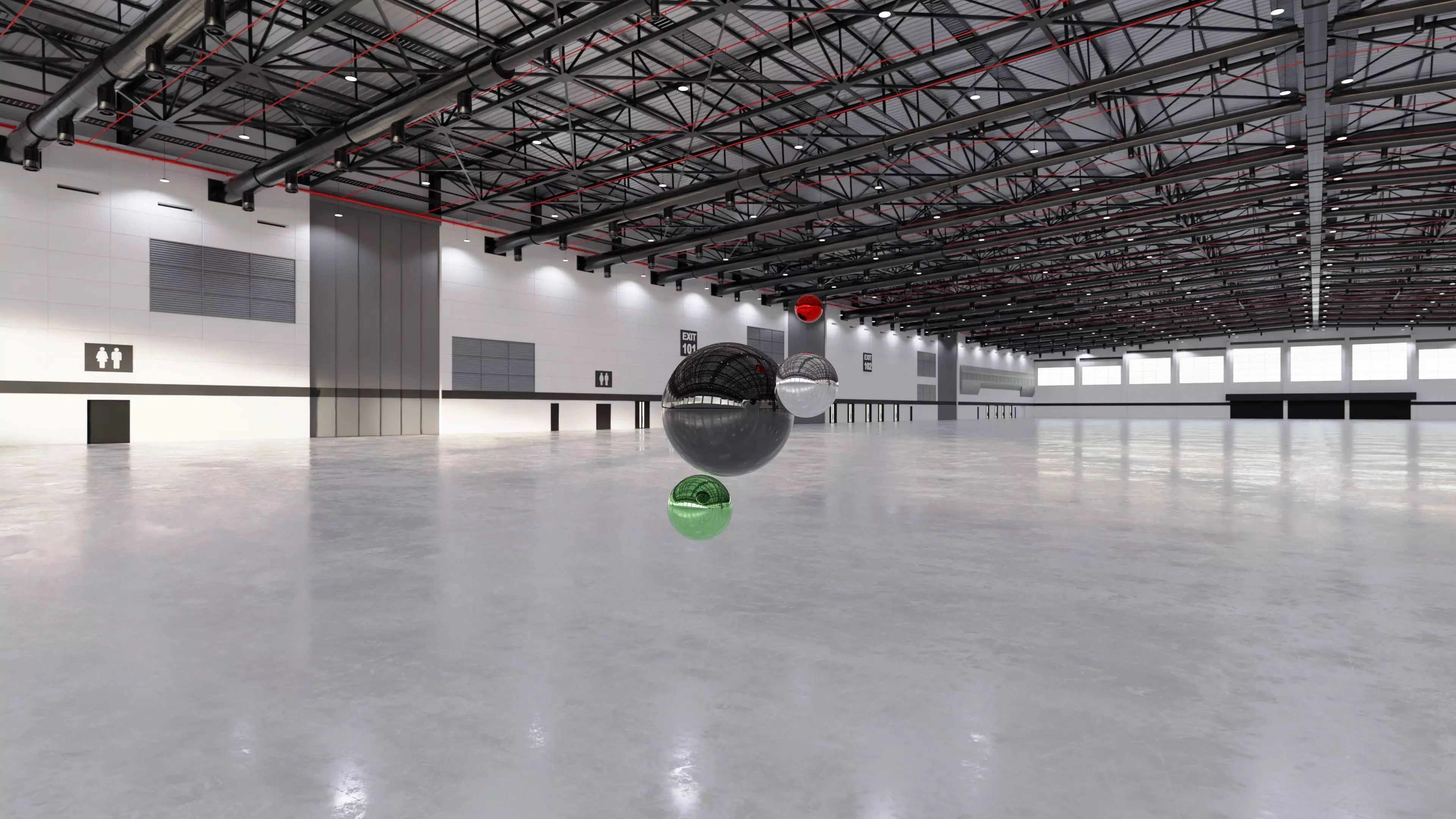 HDRI v2 - Exhibition Hall Interior 7 - 16384x8192 Texture_3