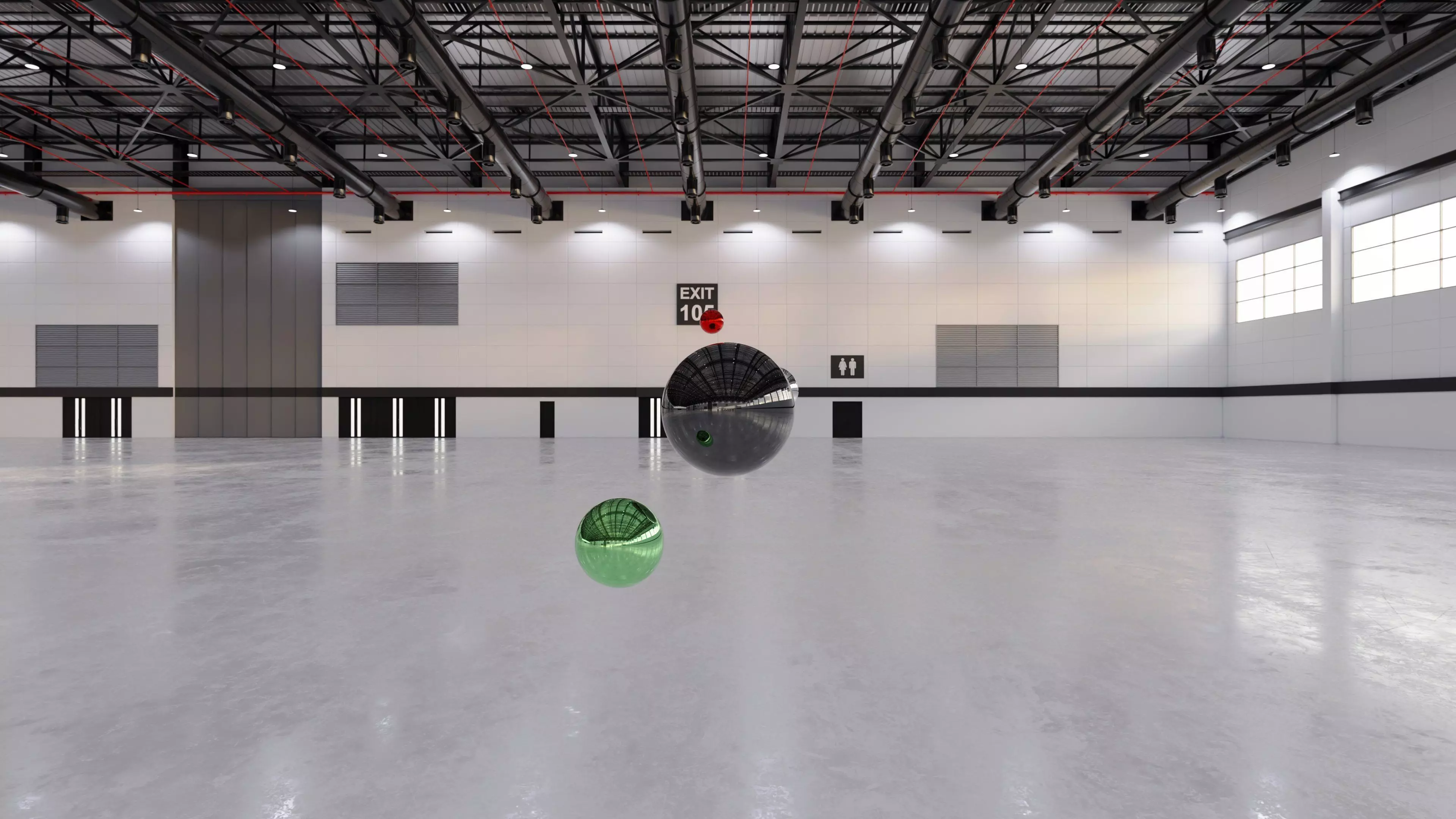 HDRI v2 - Exhibition Hall Interior 7 - 16384x8192 Texture_16