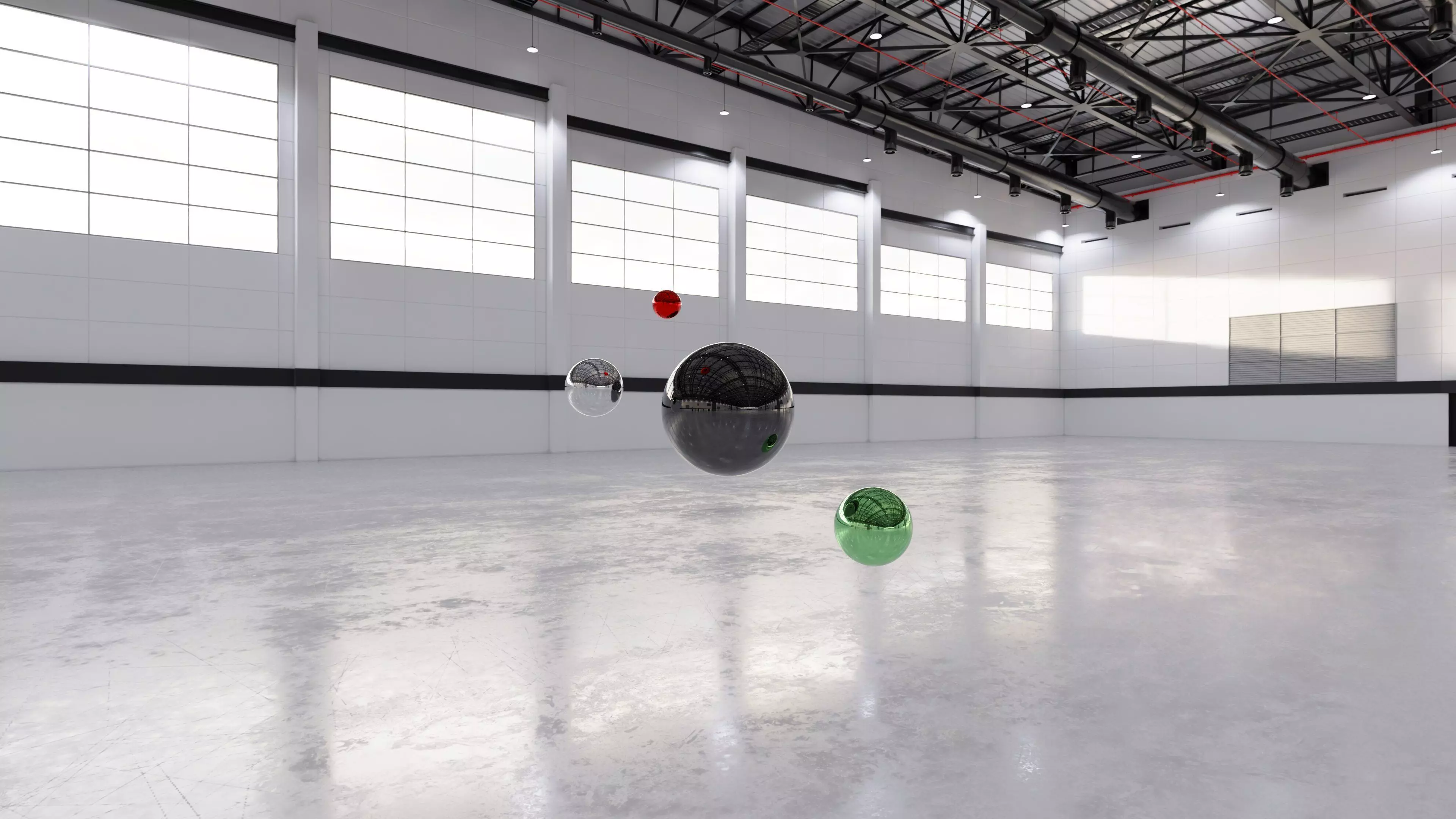 HDRI v2 - Exhibition Hall Interior 7 - 16384x8192 Texture_9