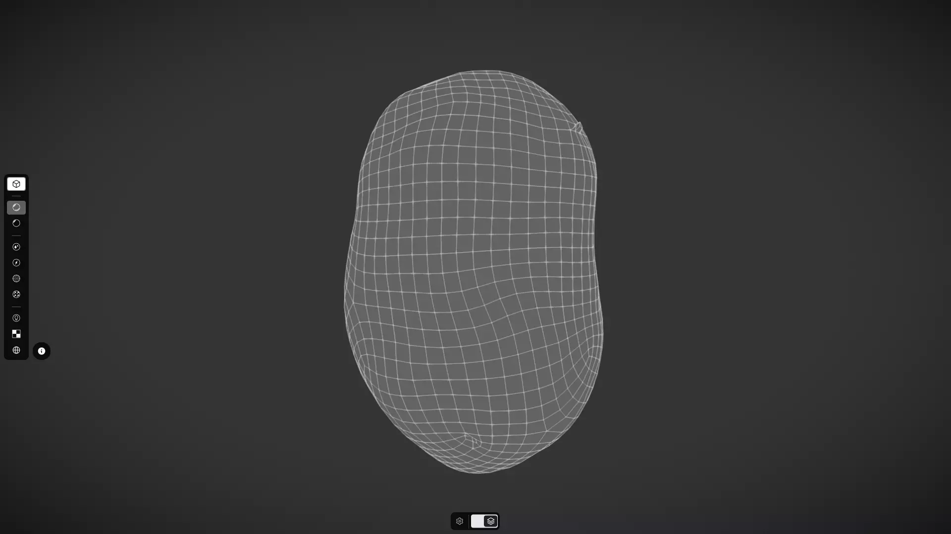Potato Low-poly 3D model_2