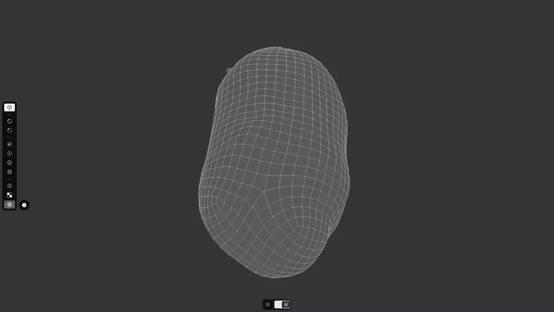 Potato Low-poly 3D model_4