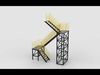 Industrial stair 3D model_1