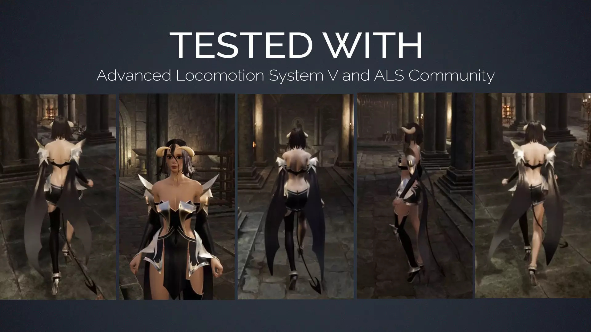 Succubus Veyluna - Demon Sorceress - Game Ready Low-poly 3D model_11