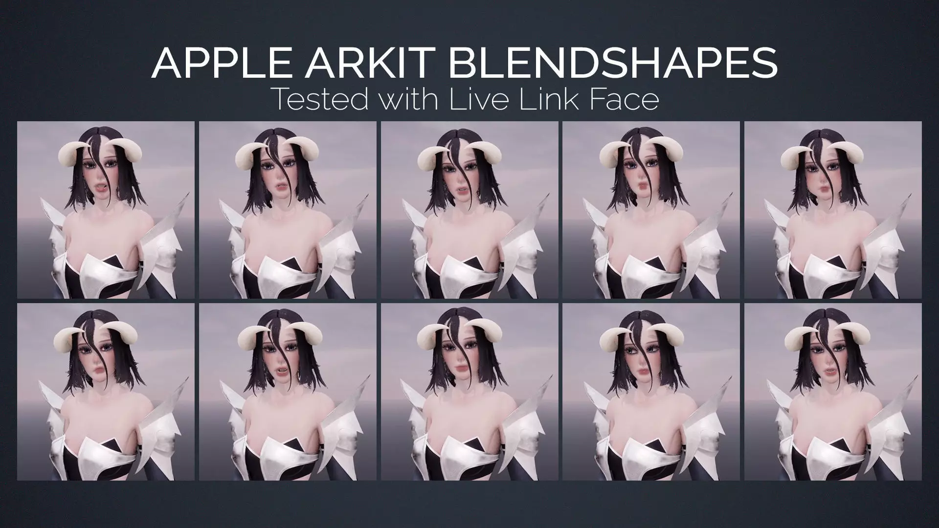 Succubus Veyluna - Demon Sorceress - Game Ready Low-poly 3D model_5