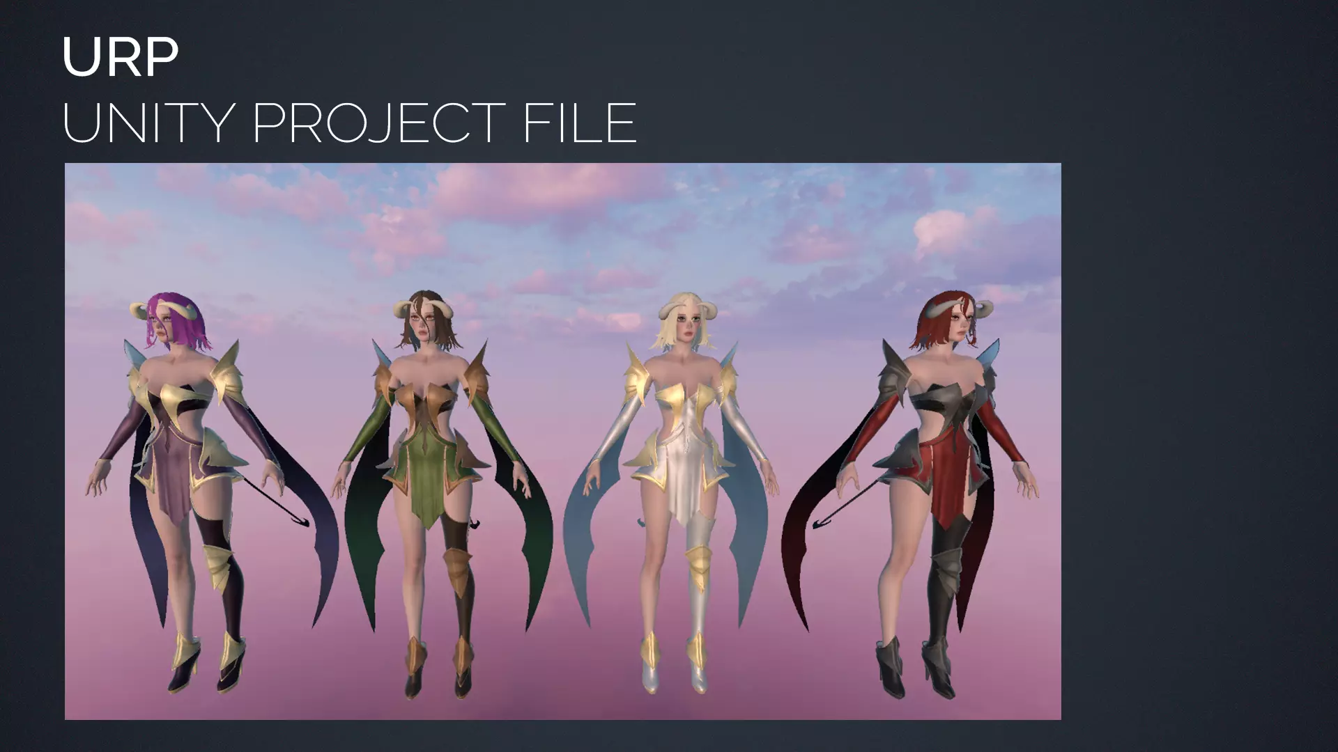 Succubus Veyluna - Demon Sorceress - Game Ready Low-poly 3D model_19