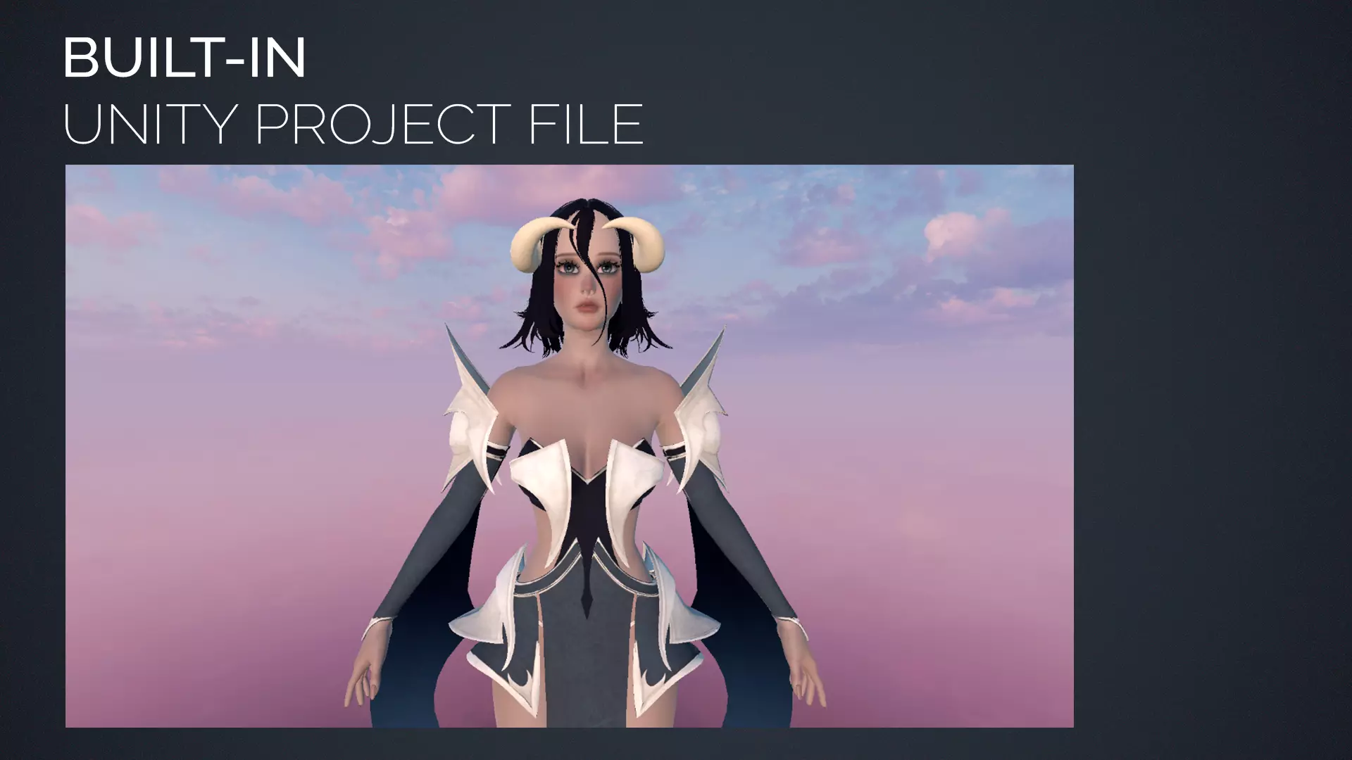 Succubus Veyluna - Demon Sorceress - Game Ready Low-poly 3D model_20