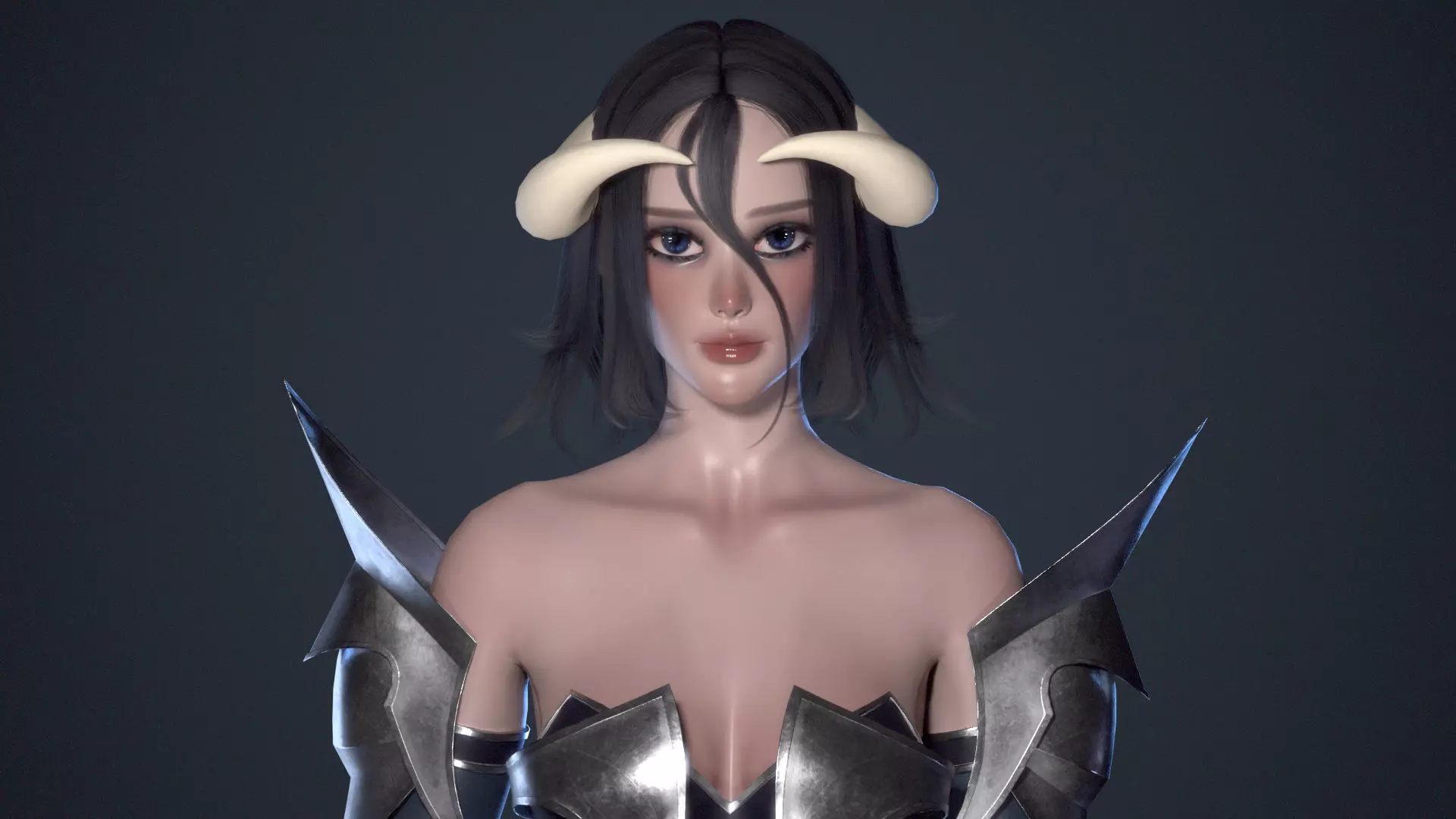 Succubus Veyluna - Demon Sorceress - Game Ready Low-poly 3D model_2
