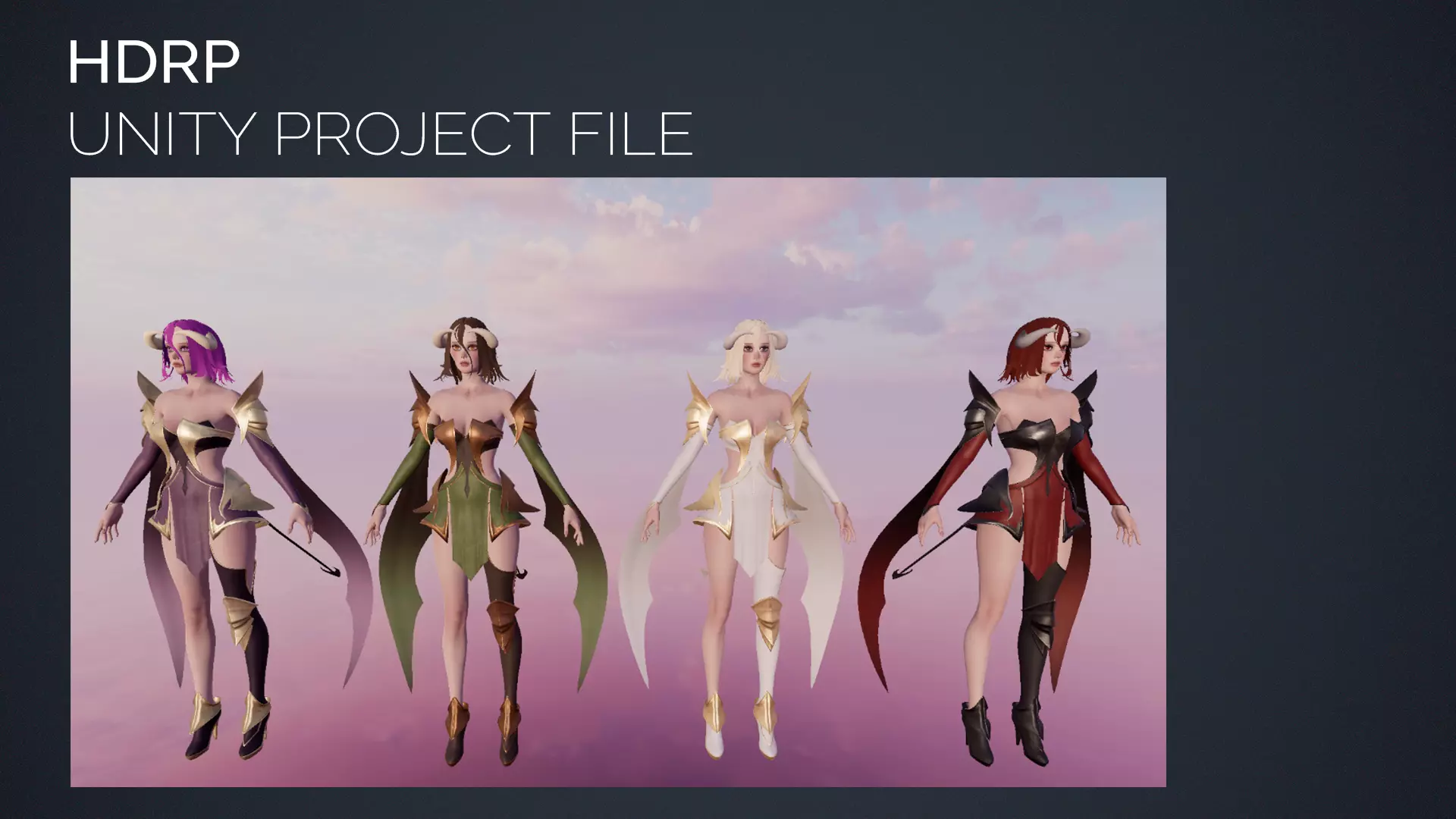 Succubus Veyluna - Demon Sorceress - Game Ready Low-poly 3D model_17