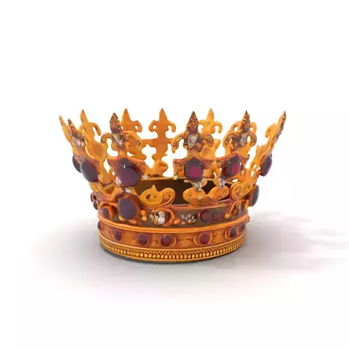 Regal Gold Crown model pack Low-poly 3D model