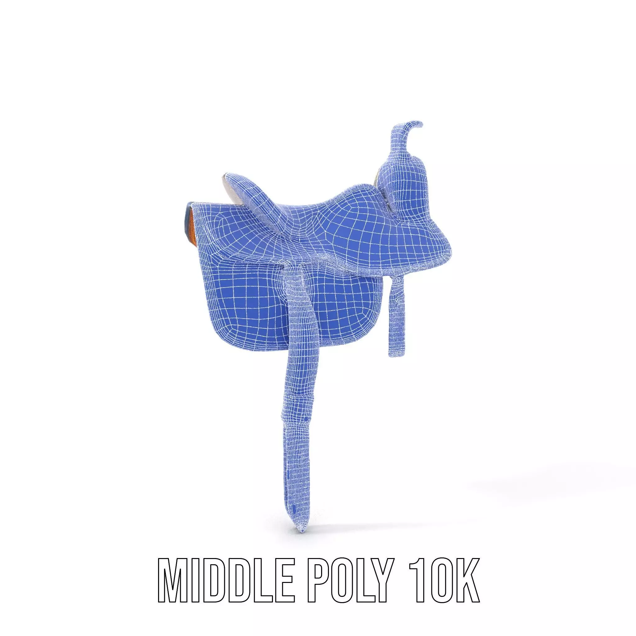 Royal Blue Ornate Saddle model pack Low-poly 3D model_21