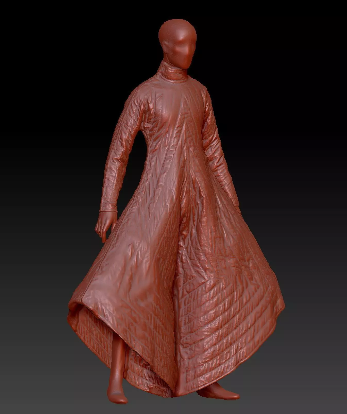 David Bowie costume  3D model_4