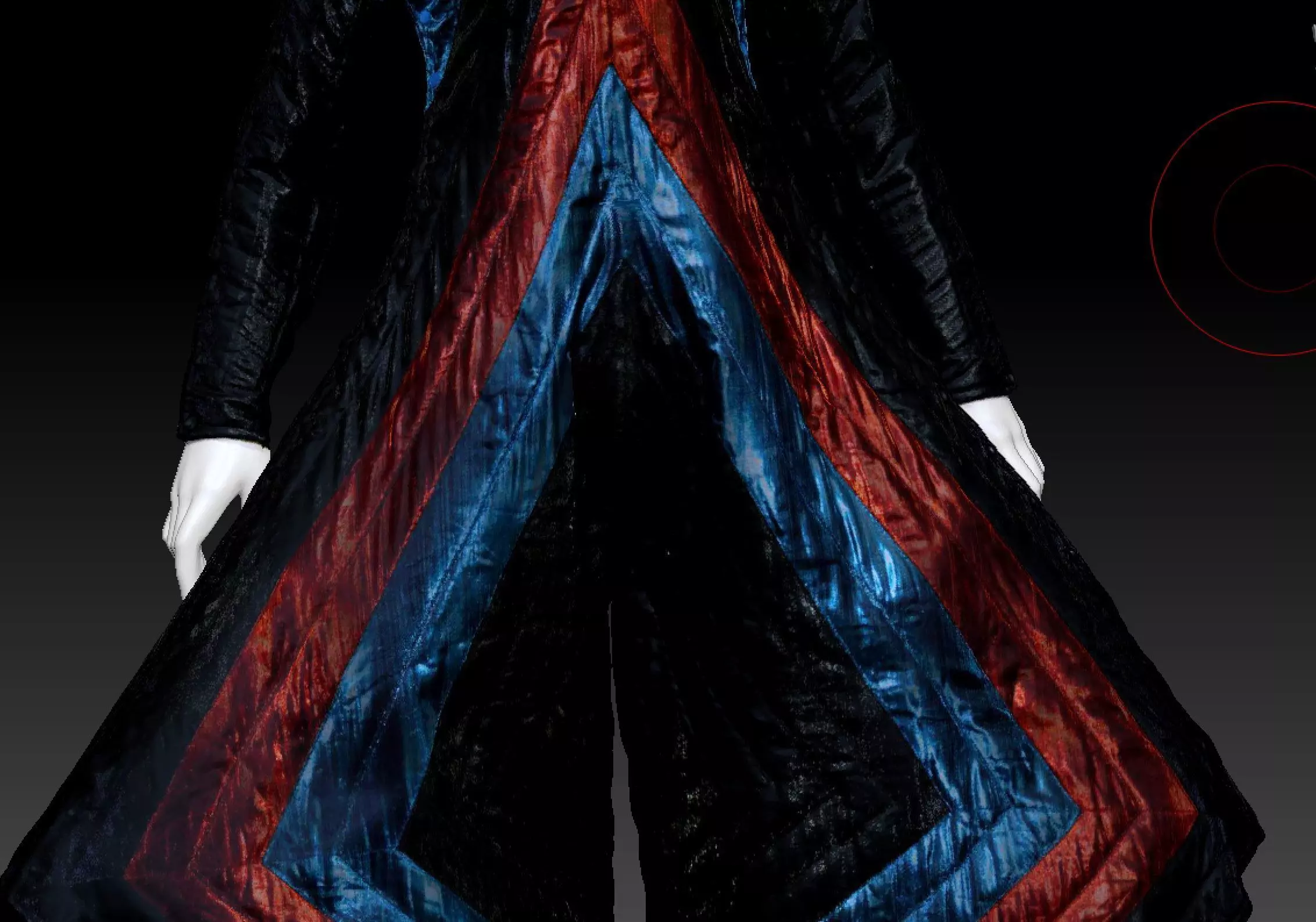 David Bowie costume  3D model_2