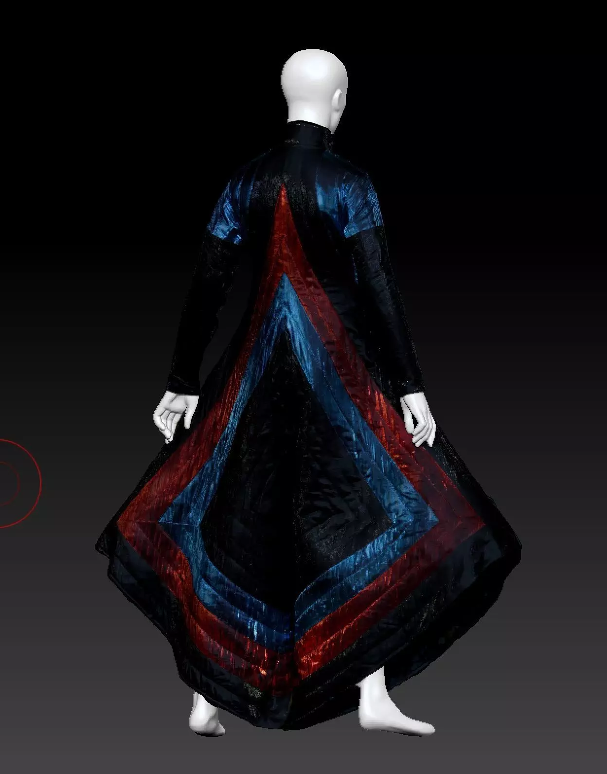 David Bowie costume  3D model_1