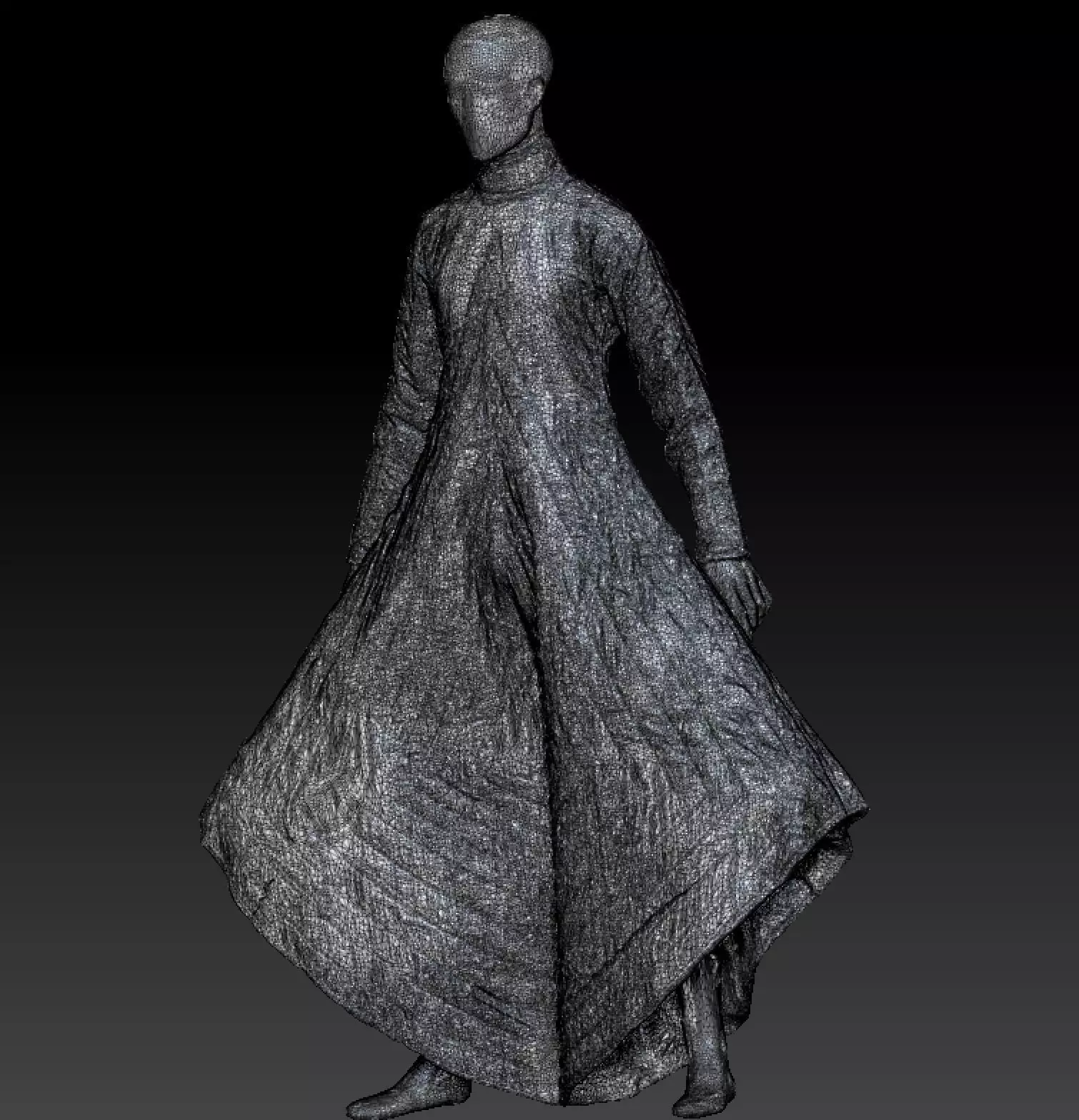 David Bowie costume  3D model_3