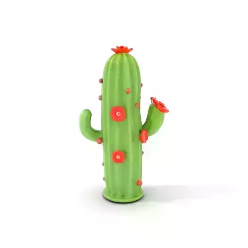 Vibrant Cactus Decor model pack Low-poly 3D model