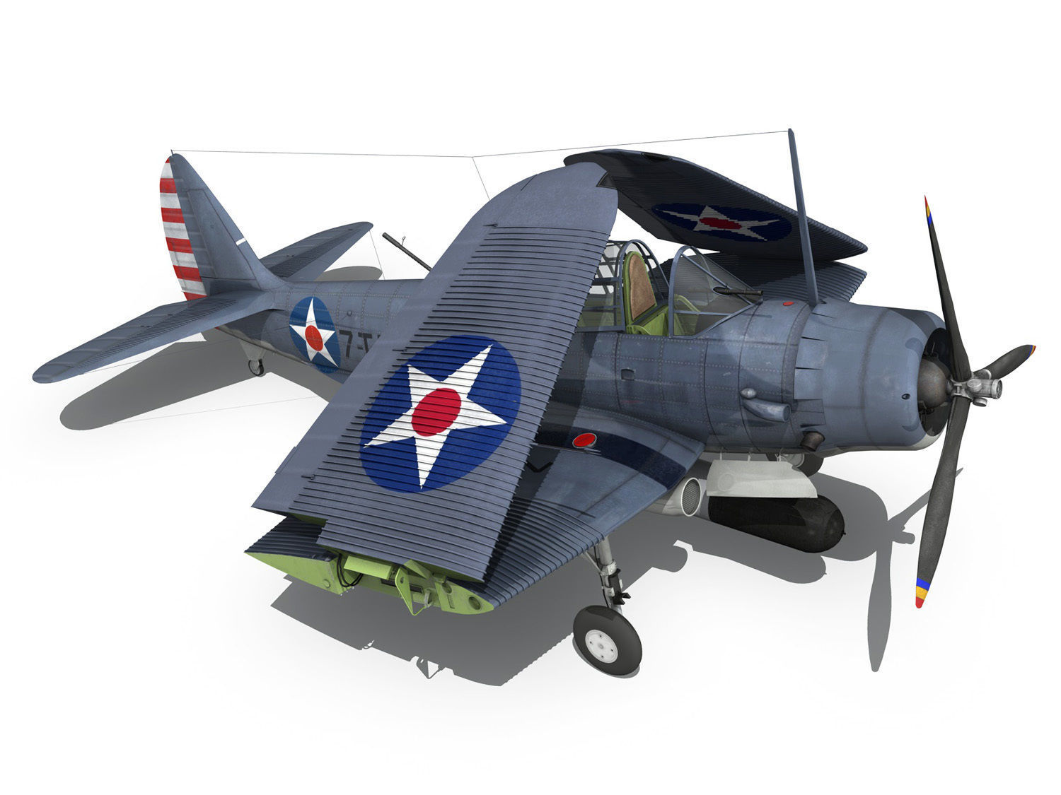 Douglas TDB-1 Devastator - 7T7  3D model_7