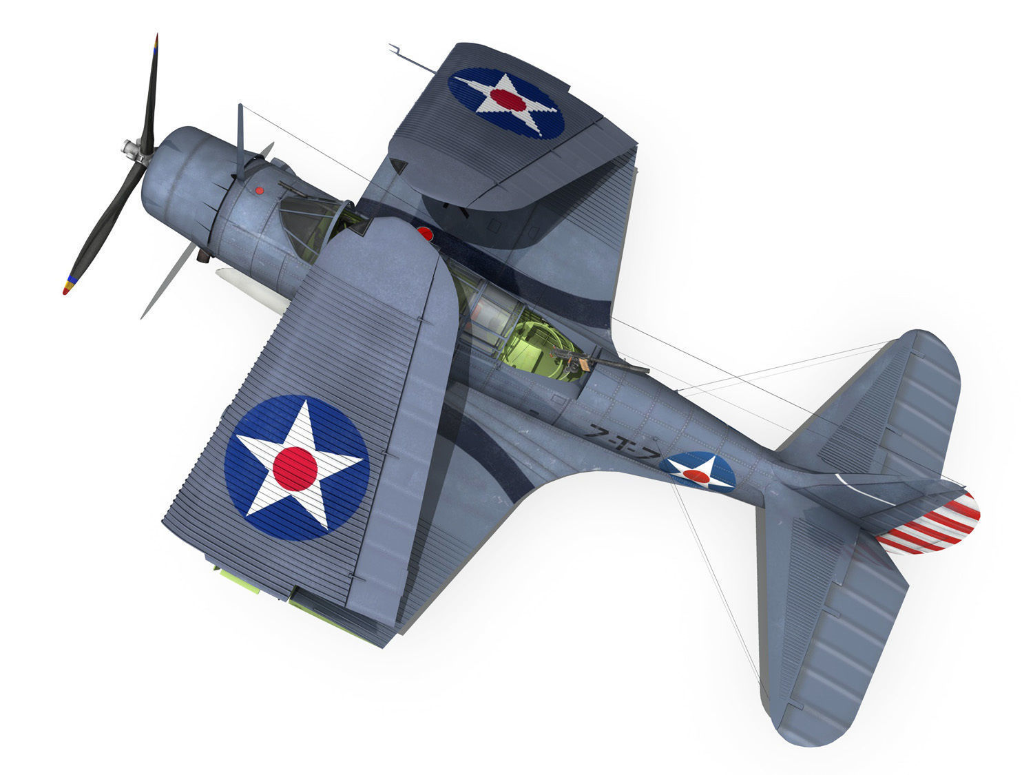 Douglas TDB-1 Devastator - 7T7  3D model_8