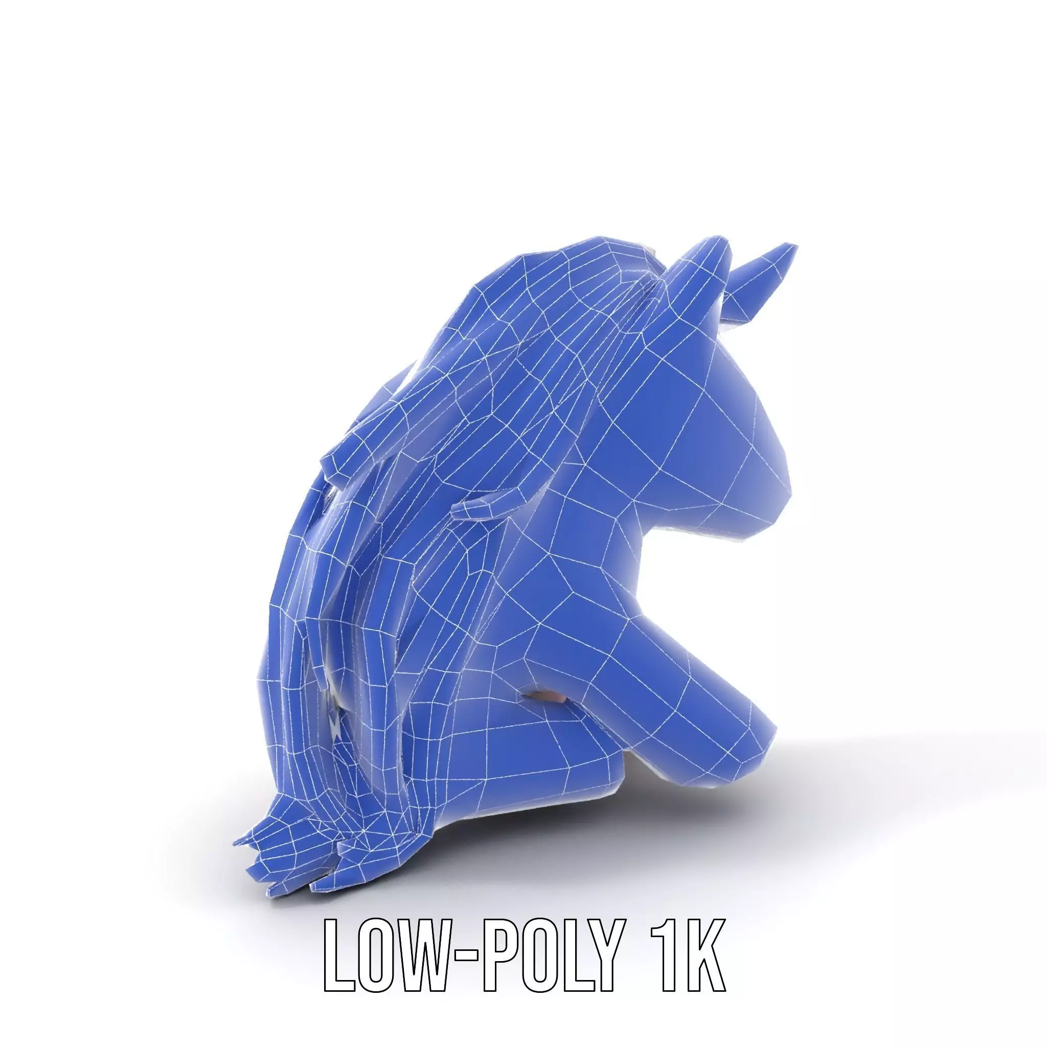 Rainbow Unicorn Plush model pack Low-poly 3D model_14