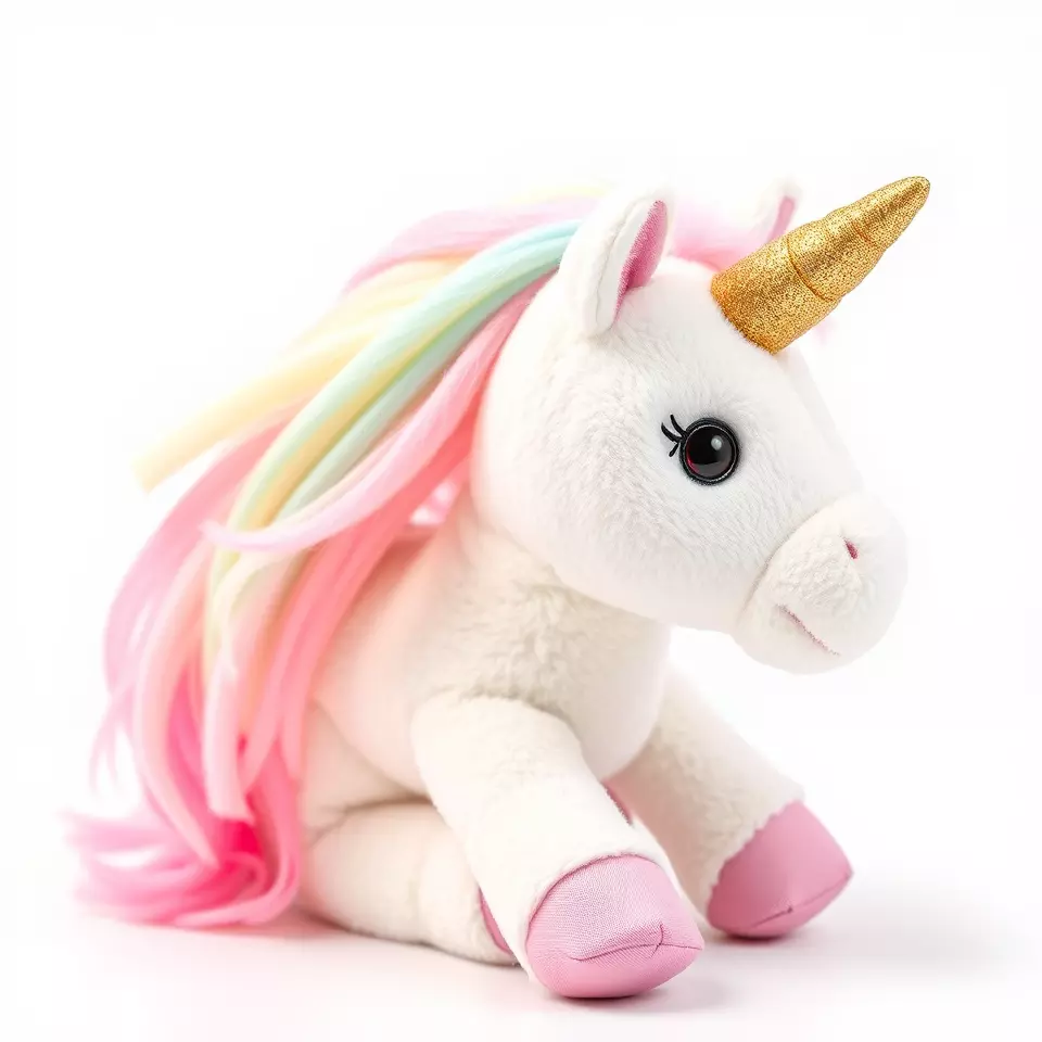 Rainbow Unicorn Plush model pack Low-poly 3D model_2