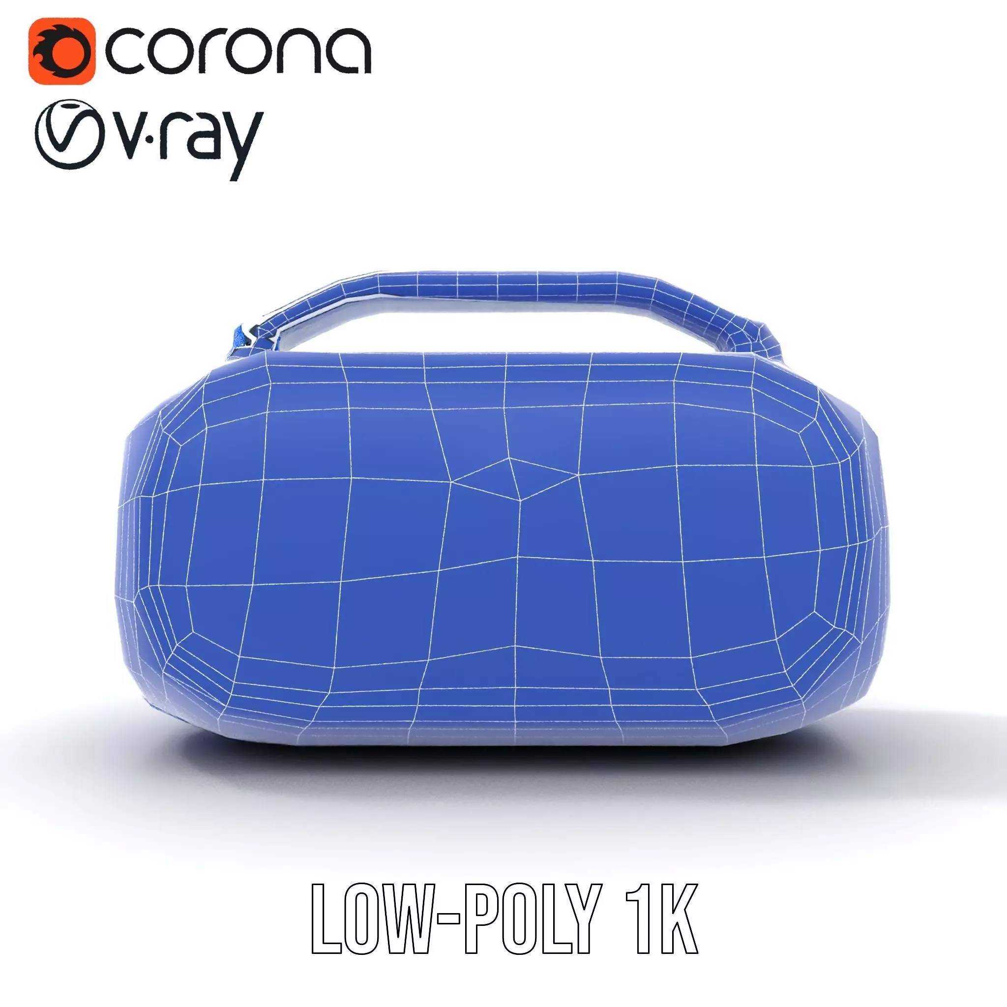 Vibrant Blue Speaker model pack Low-poly 3D model_25