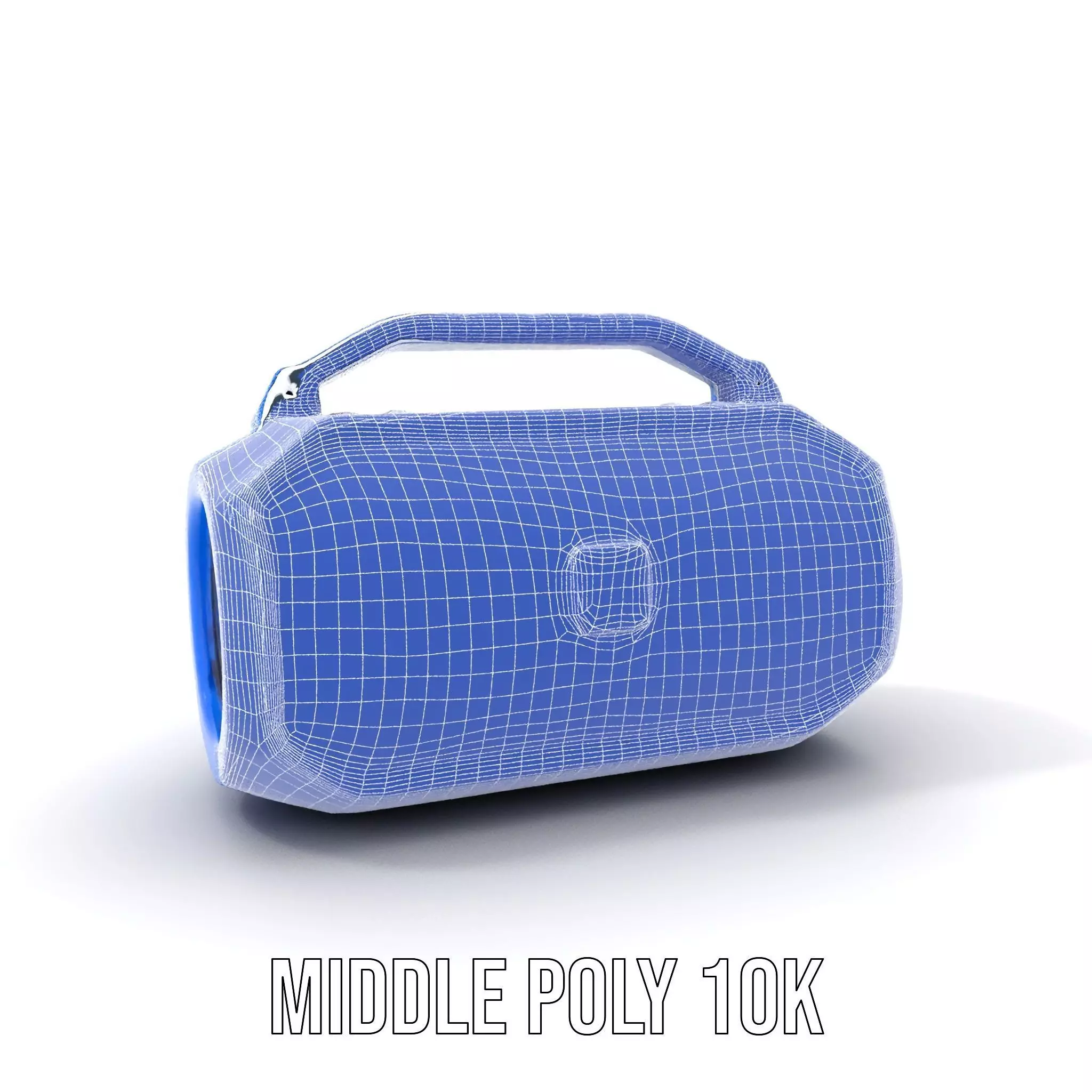 Vibrant Blue Speaker model pack Low-poly 3D model_24