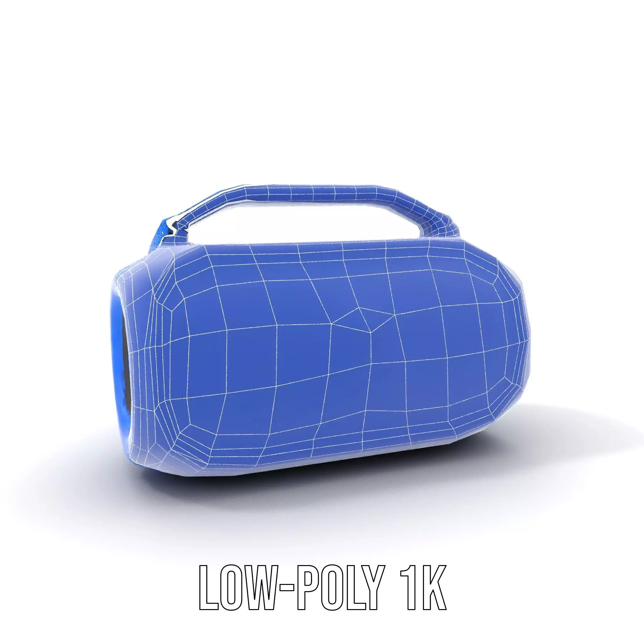 Vibrant Blue Speaker model pack Low-poly 3D model_14