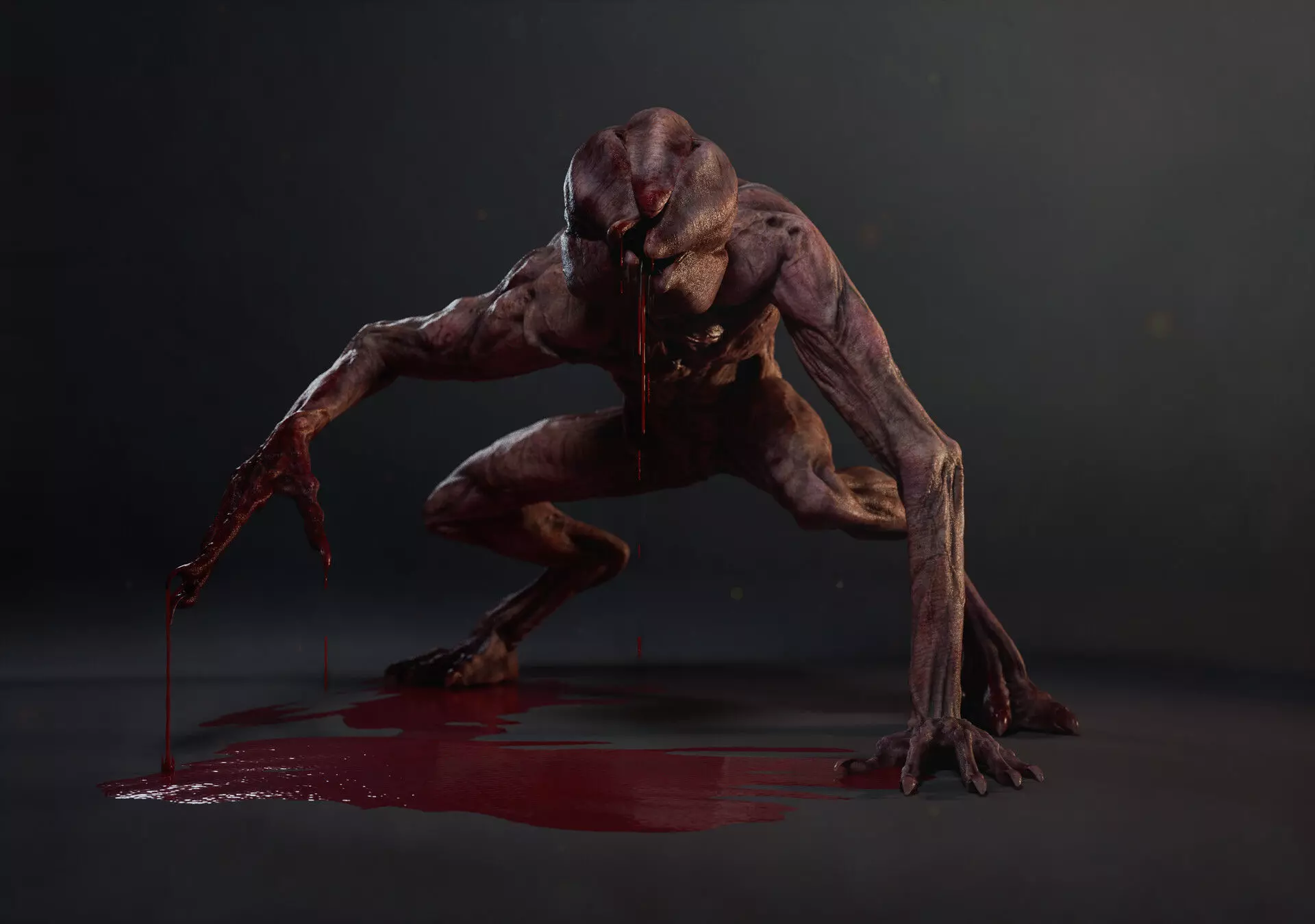 Demogorgon-Movie Ready-Fully Rigged Low-poly 3D model