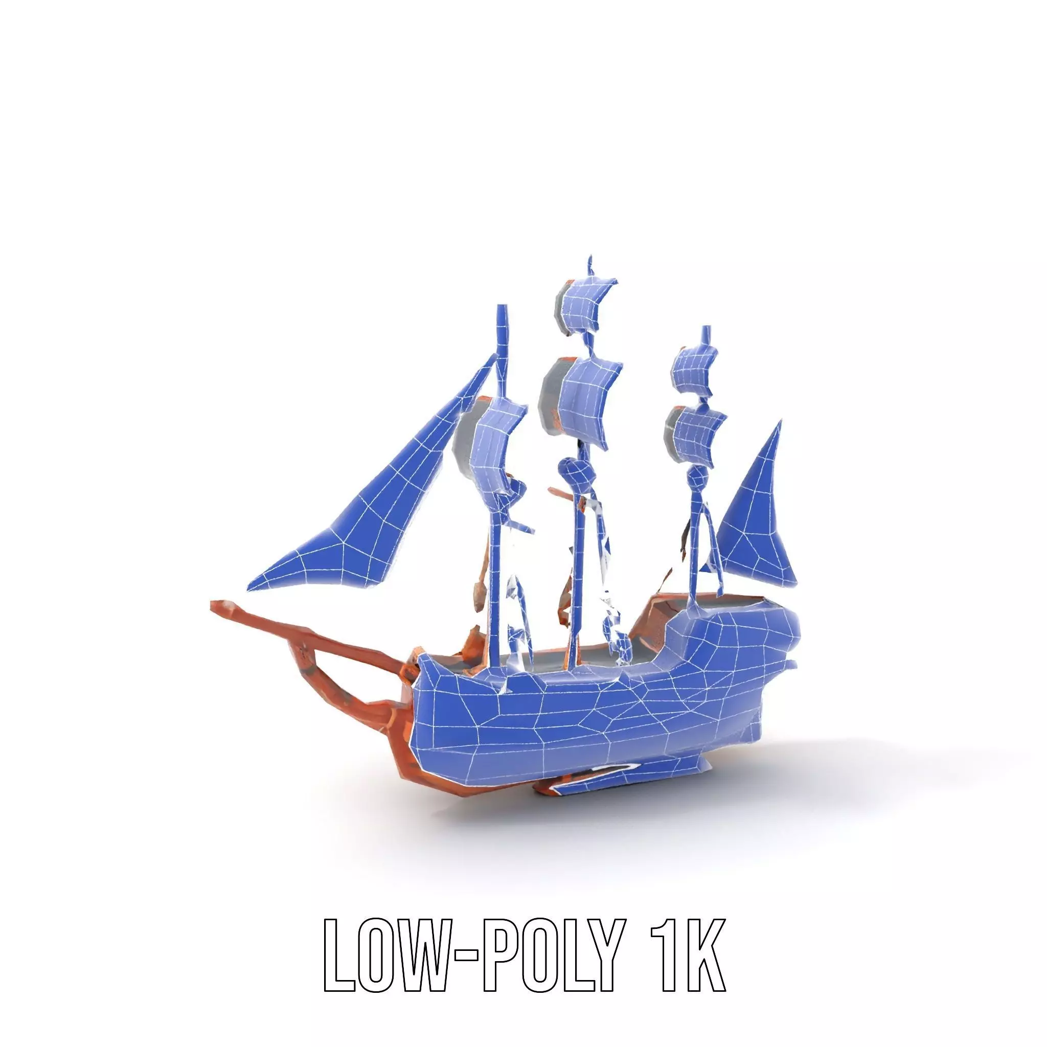 Grand Pirate Ship model pack Low-poly 3D model_14