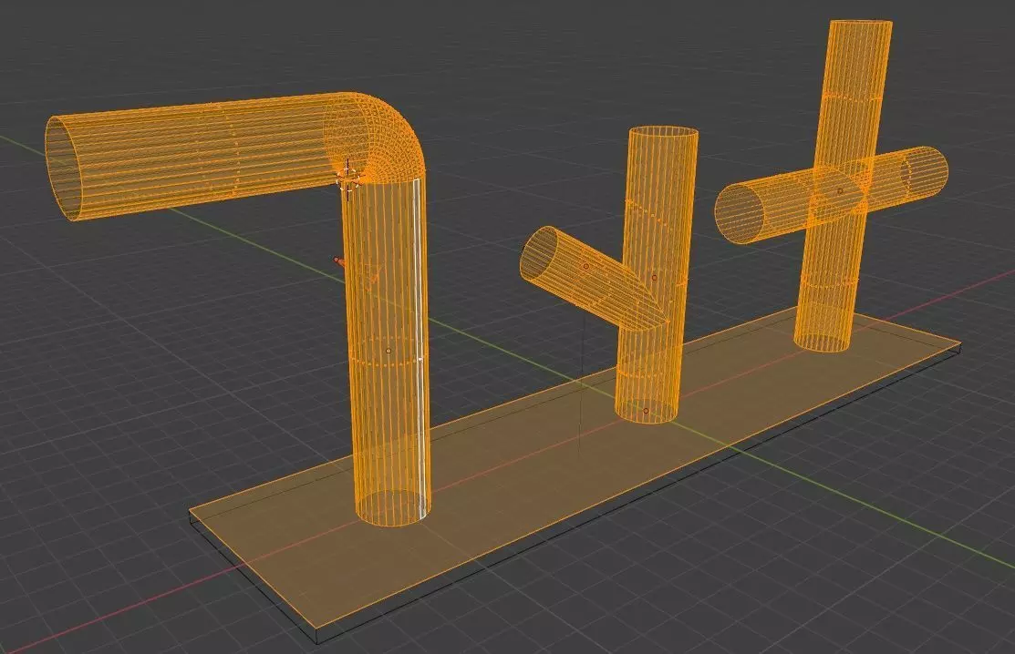 Pipe models for engineering printing 3D print model_0