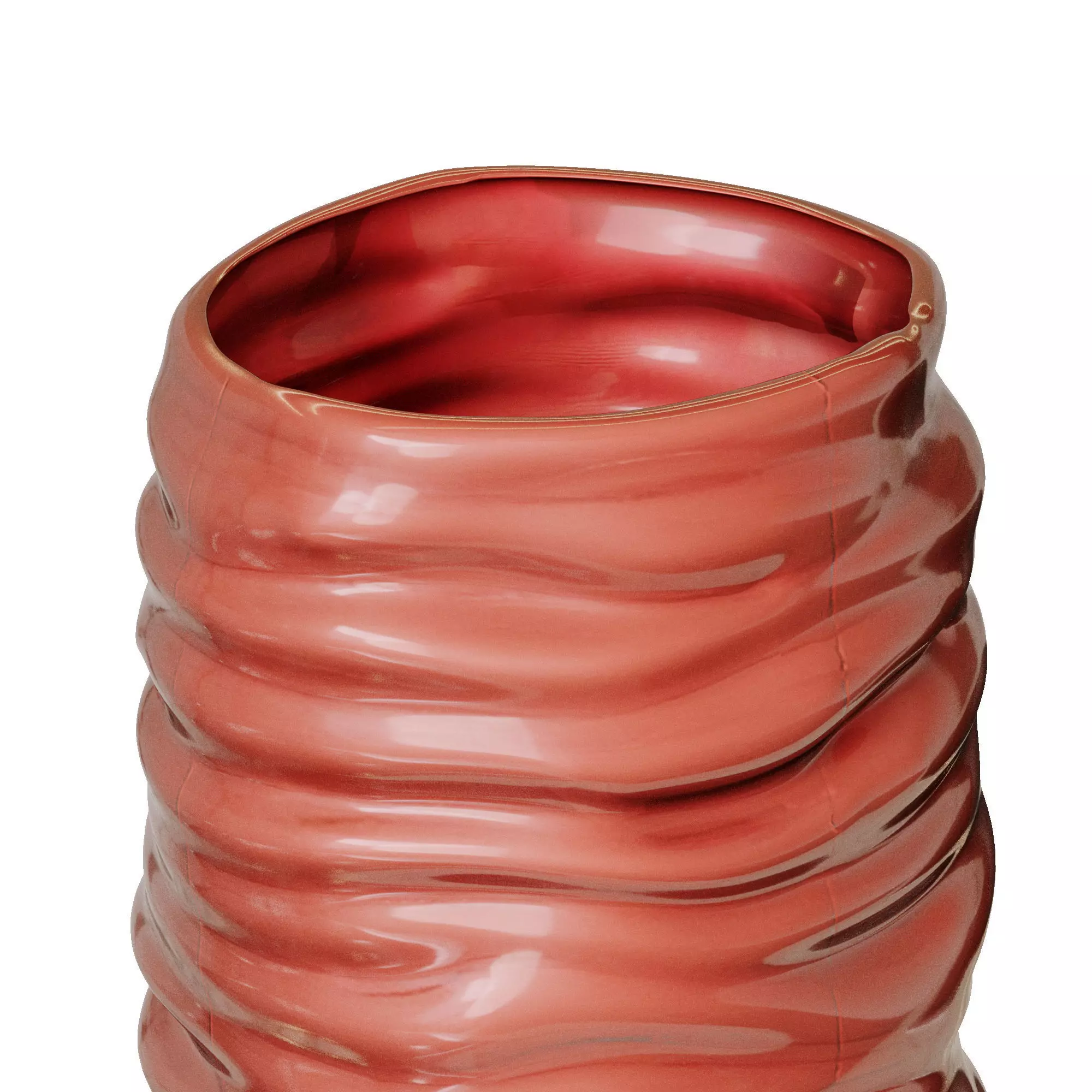 WAVY CERAMIC VASE X COLLAGERIE 3D model_2