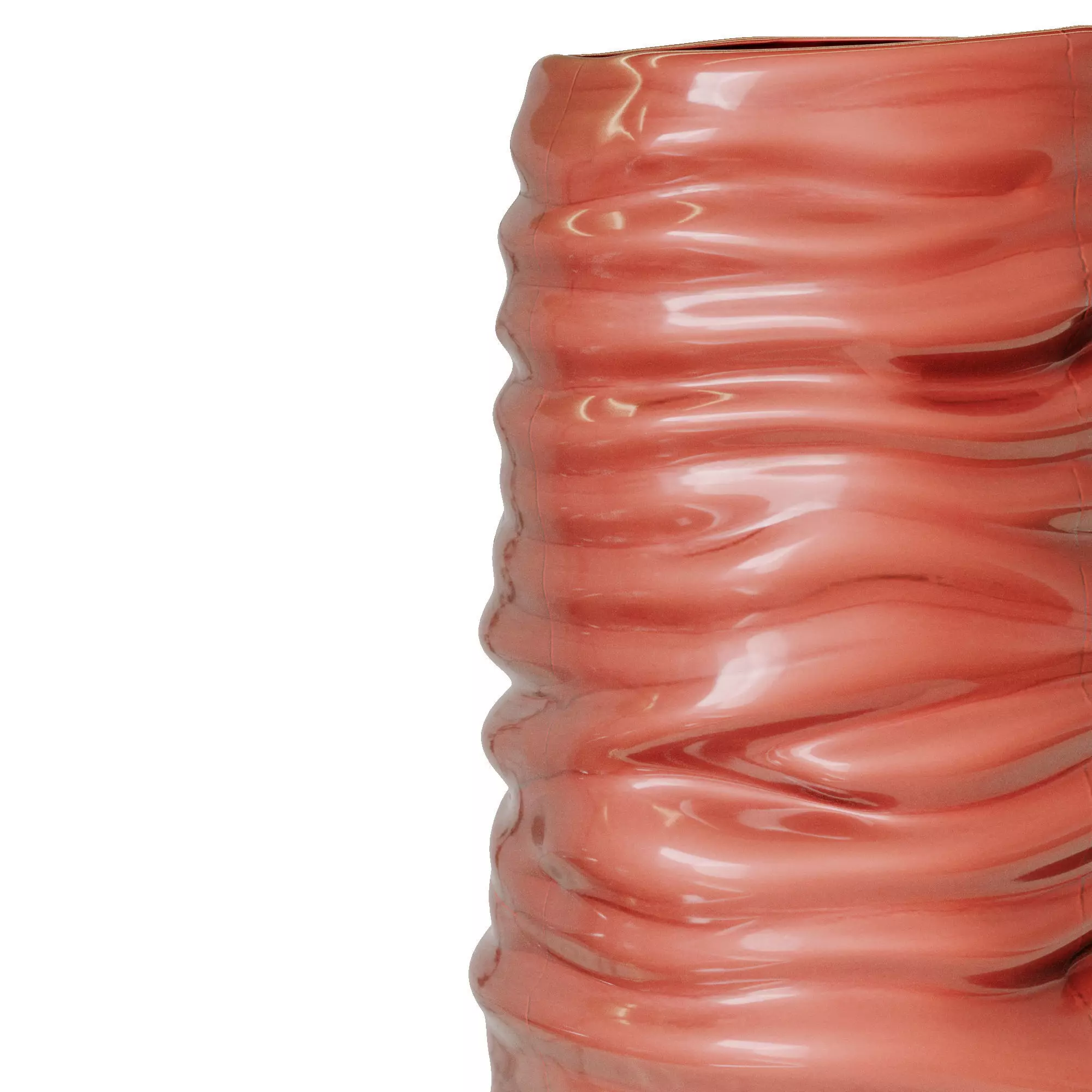 WAVY CERAMIC VASE X COLLAGERIE 3D model_1