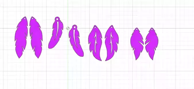  pendientes plumas de la suerte 