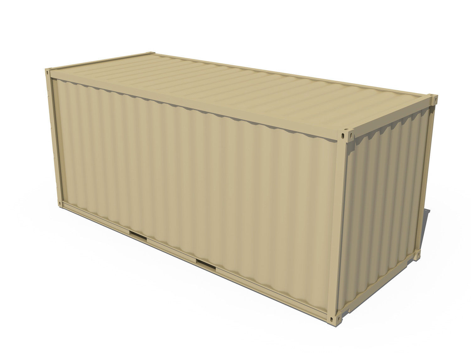 20ft Shipping Container  3D model_2