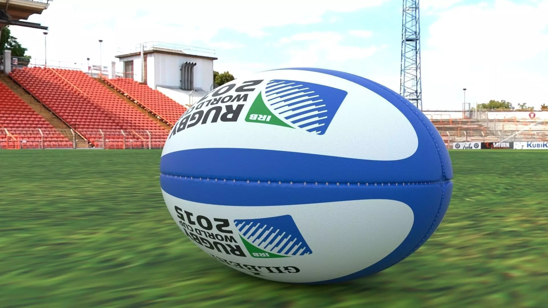 Ballon de rugby 3D model_0